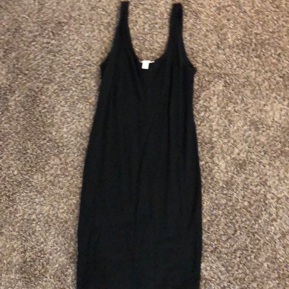 Midi fitted cotton dress